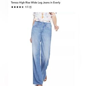 NYDJ Denim Teresa Wide Leg in Everly. Size 4